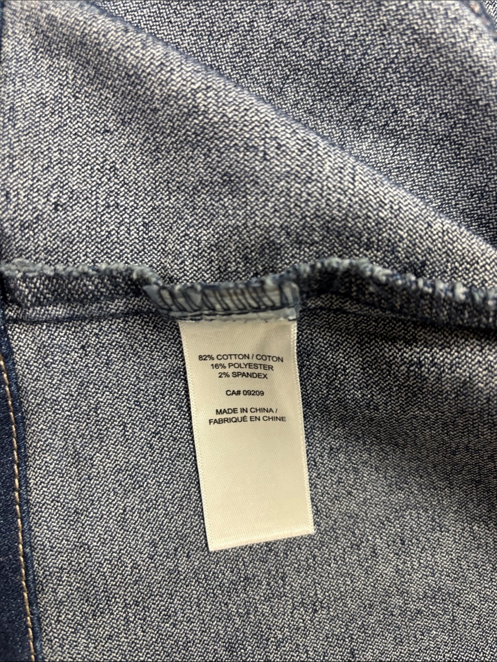 cleo Dark Blue Denim Jacket with Button Front - Picture 5 of 8